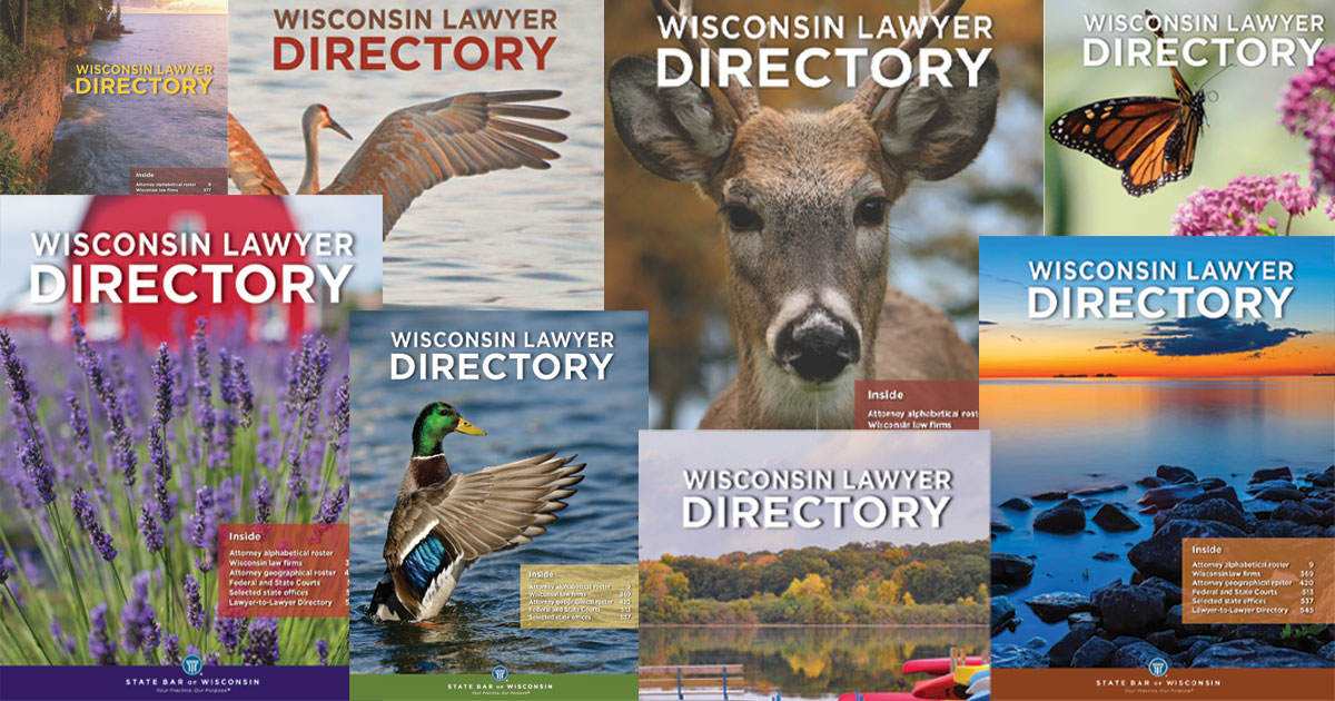 Inside Track: Print Edition of Wisconsin Lawyer Directory Ending